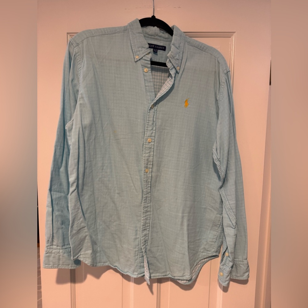 Ralph Lauren Men's Light Blue Casual Shirt